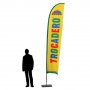 Beachflagg Fjaer Large med mast