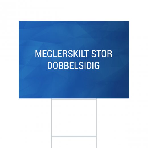 Meglerskilt 485x340 Dobbeltsidig