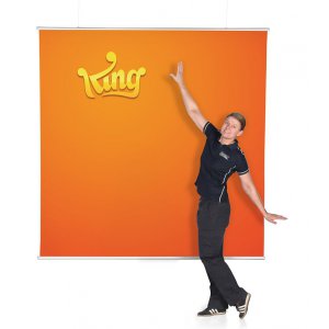 Tekstilbanner med aluminiumslister