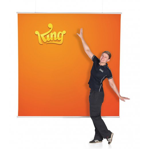 Tekstilbanner med aluminiumslister