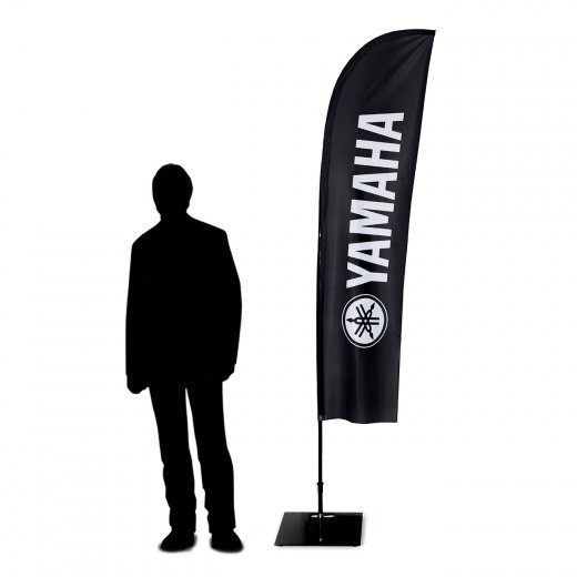 Beachflagg Fjaer Small med mast