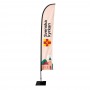 Beachflagg Fjaer Large med mast
