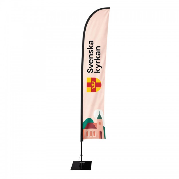 Beachflagg Fjaer Large med mast